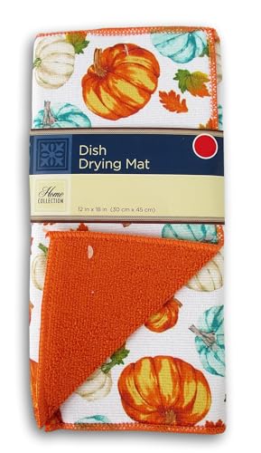 Craft Supply 234235 Home Collection Pumpkins Dish Drying Mat