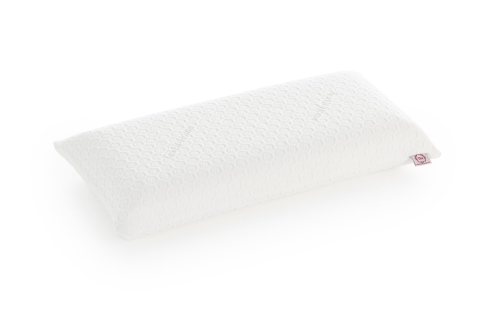 Textilhome - Almohada Viscoelástica 70 cm, Núcleo de Visco Puro 100% Natural - Doble Funda con Cremallera. Tejido Visco Ecológico Strech.
