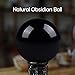 JKZX Curación 40mm Negro Natural de obsidiana de Cristal Bola de Piedra...