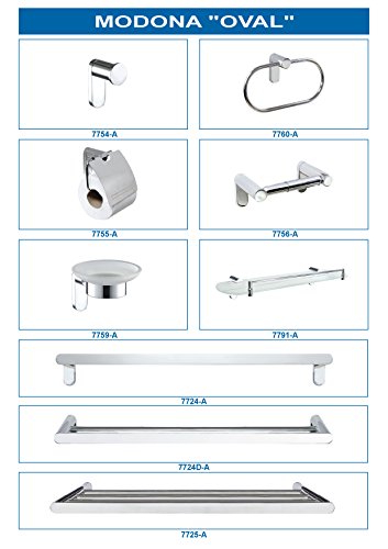 Modona 6" European Style Shower Mixer With Hand Held Shower Set – Cross Handles - Made Of Brass - 5 Year Warrantee #TOP5