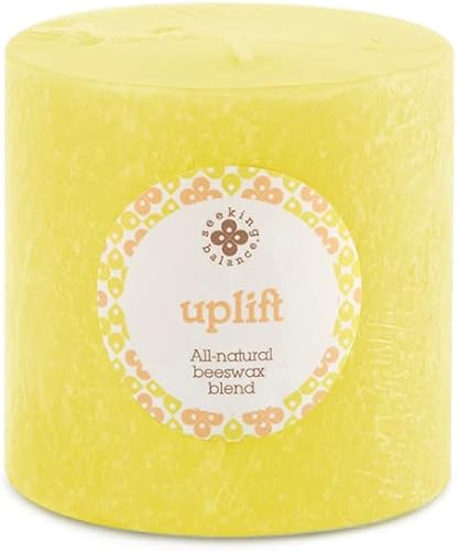 Miniatura 46 de Root Candles Velas de aromaterapia Seeking Balance Mezcla de cera de abejas Timberline Pilar perfumado Vela de spa, 3 x 3 pulgadas, Renovación