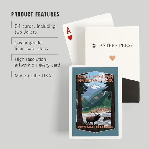 Lantern Press baraja de poker con 52 cartas para adultos miniatura 3