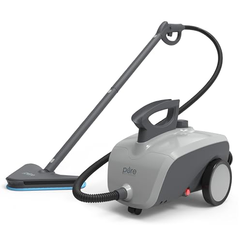 Pure Enrichment PureClean XL Rolling Steam Cleaner – Professional 1.5L Multi-Purpose Heavy Duty...