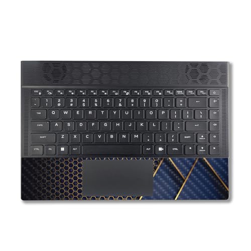 Image of MightySkins Carbon Fiber Skin Compatible with Alienware X14 R2 (2023) Full Wrap Kit - Modern Hex | Protective, Durable Textured Carbon Fiber Finish | Easy to Apply & Change Styles | Made in The USA