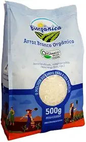 Kit 3X: Arroz Agulhinha Branco Orgânico Biorgânica 500g