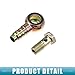 A ABSOPRO Banjo Bolt M12x1.5 12mm Banjo Bolt Hose Barb Fittings Brake Line Fitting Adapter with Copper Washers for Motorcycle Car (Set of 2)