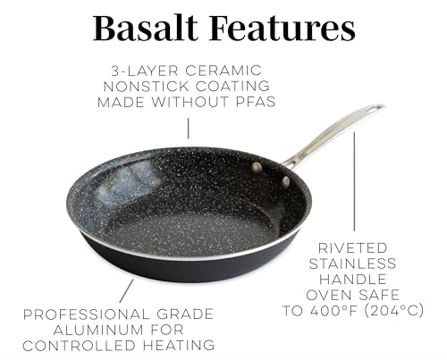 Nordic Ware Basalt Aluminum Saute Skillet, 10-Inch, Ceramic Coating by Nordic Ware - Image 3