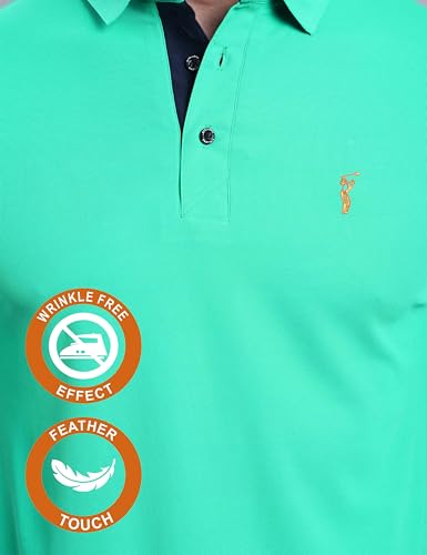 Image of STELLERS Men's Premium Regular Fit Polo T-Shirt's |Feather Touch Feel | Odour Resistant| Anti-Static| Wrinkle Free | Quick Dry | Stretchable | Lightweight | Sweat-Proof