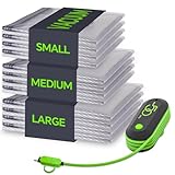 Vacbird Vacuum Storage Bags, Reusable Space Saver Bags with Electric Air Pump, Double Zip and Airtight Valve for Travel, 12 Pack