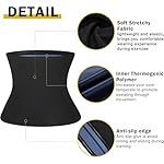 BXVX Sweat Waist Trimmer Trainer Belt Wrap Belly Sweat Band Sauna Slimming Belt for Women Lower Belly Fat Plus Size - Image 5