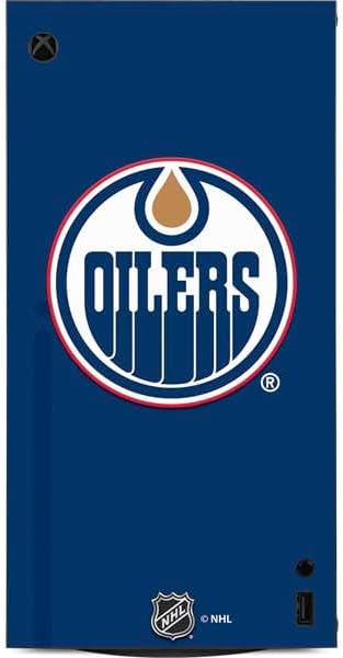 Skinit Decal Gaming Skin Compatible with Xbox Series X Digital Edition Console - Officially Licensed NHL Edmonton Oilers Solid Background Design