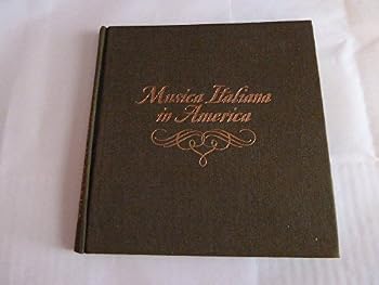 Hardcover Musica Italiana in America with Cd Book