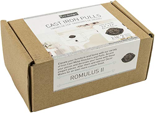 Tirador de hierro Romulus 2 para restaurar cómodas antiguos 3.3x2.2 2