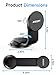 ANDERY Car Phone Holder for MagSafe [360° Adjustable Memory Alloy Arm | 2400gf Strongest Magnetic Power] Bendable Car Mount, Phone Holders for Your Car for iPhone and All Smartphones, Carbon Fiber