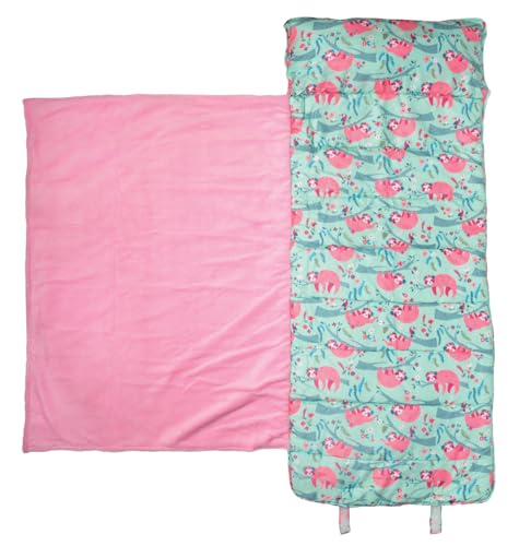 Image of Stephen Joseph, Toddler All Over Print Nap Mat with Soft Blanket and Removable Pillow for Boys & Girls, Kids Sleeping Bag for Elementary, Daycare, Preschool with Carry Handle