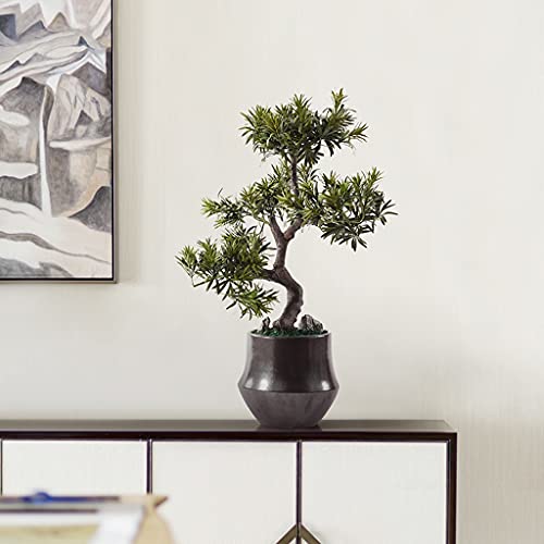 Künstlicher Bonsai-Baum Kunstpflanze Zen Willkommen Songshan Stein Bonsai Ornamente Japanische Hotel Korridor Gang Veranda Landschaft Topfpflanzen - Image 6