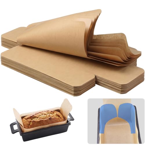 NiHome NiHome 110 PCS Pre-Cut Bread Loaf Pan Liners, Bread Sling Multi-Use Non-Stick Sheets, Fit for 9x5, 9.5x5, and 10x5 Inch Loaf Pans, 450°F Heat Safe
