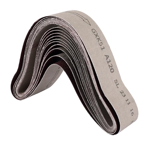 Sarngk 10 Pcs Cinturones De Lija Para Molienda Pulido Mezclado 60/120/150/240 Grano 50 X 686 Mm