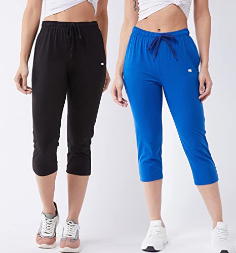 Image of Modeve Women Solid Cotton Blend Capri for summer|| Summer Wear