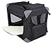 EliteField 3-Door Folding Soft Dog Crate with Carrying Bag and Fleece Bed (2 Year Warranty), Indoor & Outdoor Pet Home (42