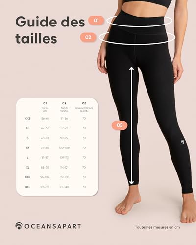 Legging femme en tissu stretch taille haute Beverly