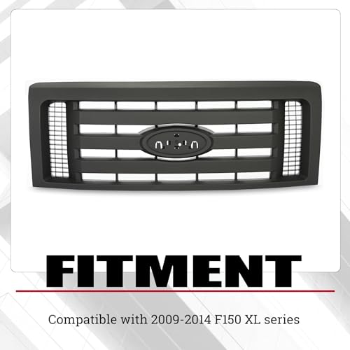 Image of HECASA Grille Compatible with 2009-2014 Ford F150 XL Model Grill