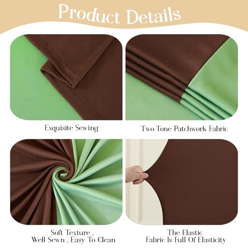 Green and Brown Arch Backdrop Cover 6FT Wedding Arch Covers Stretchy Backdrop Birthday Party Brown Arch Cover Spandex Balloon Banquet Bridal Baby Shower Photo Background by Little Funny - Used condition - Image 7