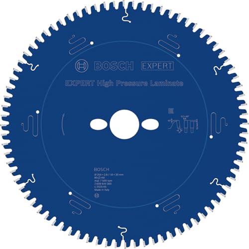 Bosch Accessories Professional 1x Kreissägeblatt Expert for High-Pressure Laminate (für Hochdrucklaminat, Sägeblatt Ø 254 x 30 x 2,8 mm, Zubehör Kapp- und Gehrungssägen)