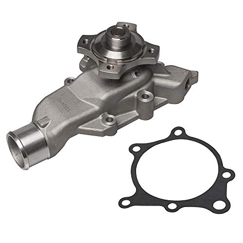 IRONTREE AW7164 Professional Water Pump Kit with Gasket for Jeep Grand Cherokee 1999-2004, Jeep Wrangler 2000-2006, 4.0L L6 Engine, Replace for 05025366AF 5012366AA 5012366AB