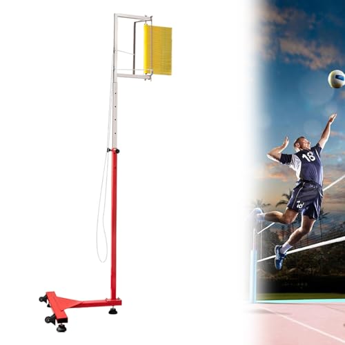 RENJJPBO Vertical Leap Measurer,Vertical Jump Tester with Wheels Freestanding Sport Vertical Jump Pole Vertical Jump Measuring Device for Volleyball, Basketball