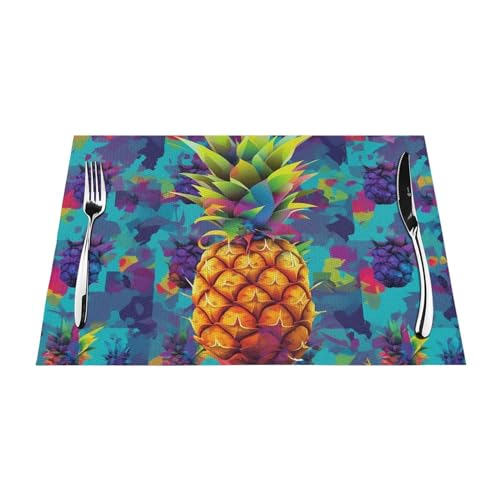 Sets de table lavables antidérapants pour éviter les taches de repas - 7