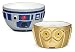 Disney Star Wars R2-D2 and C-3PO Ceramic Bowl Set