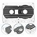 Homoyoyo Stable Audio Recording Cassette Tapes 6 Pcs 60-Minute Blank Cassette Taps for Recorders