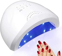 SQUADO® Fornetto Unghie Semipermanente LED per Manicure Pedicure,ASCIUGA SMALTO UV Lampada Unghie Essiccatore Smalto, 48W Sensore di Avvio Automatico con Possibilità di Impostare 3 Timer 5S-30S-60S