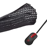 Premium Grid (3 mm x 8 m) Kabelschlauch schwarz | Kabelschutz Kabelmanagement | Kabel ausblenden Kabelschutz für Hausverkabelung, Fahrzeug Kabelschutzschlauch - Kabelorganisation von Büro und Zuhause