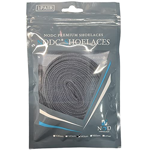 [NODC] Wide Cotton �V���[���[�X SHOELACES �C�R 120cm 140cm 160cm ���B���e�[�W �R�b�g�� �C�Ђ� ���R (120cm, �l�C�r�[)