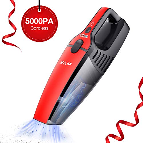 Handstaubsauger, MECO ELEVERDE Akku Staubsauger Autostaubsauger Kabellos (5KPA, Zweigang Einstellbar, Doppelfiltersystem, 25Min Betriebsdauer) Nass & Trockensauger mit Tragbares Paket, für Haus,Auto