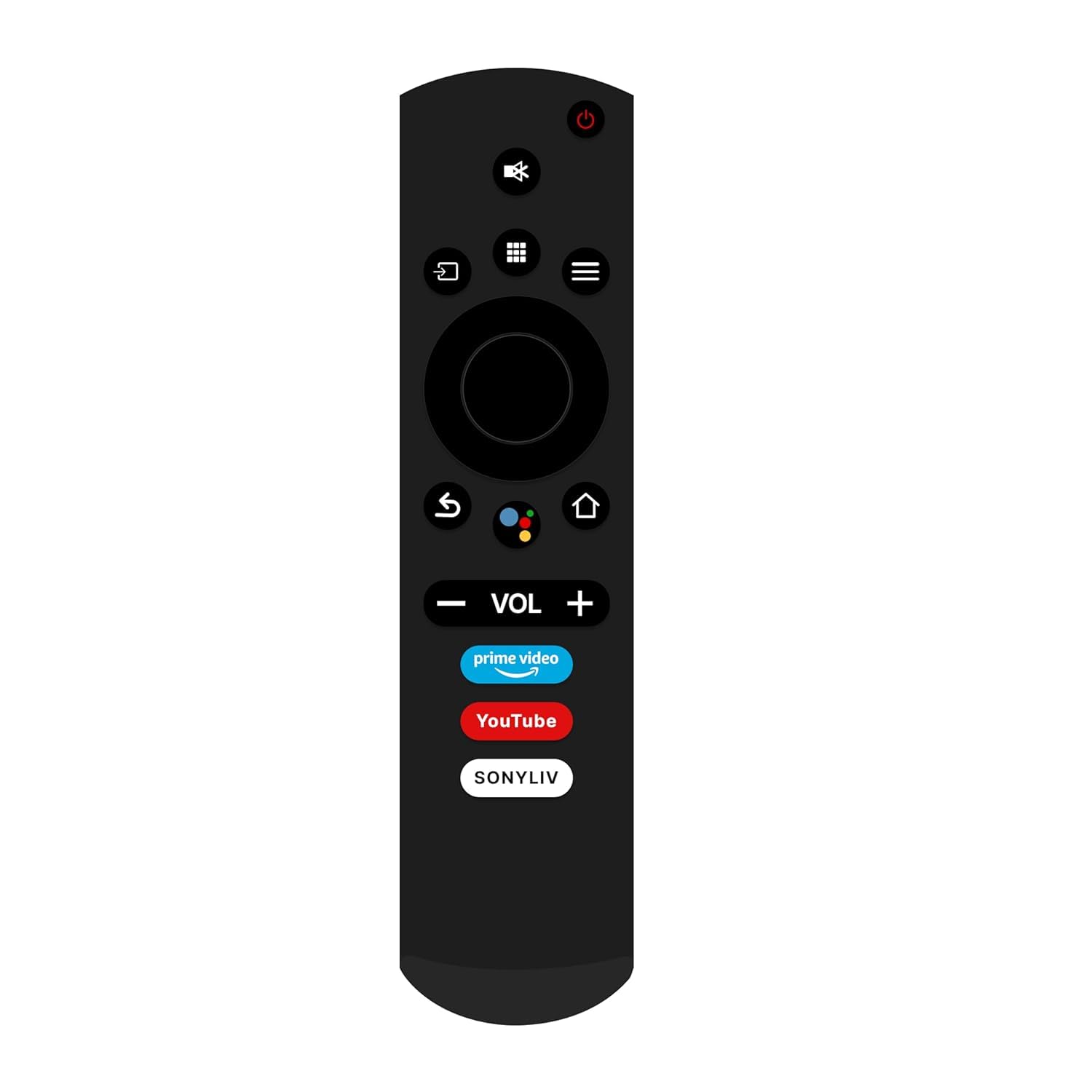 WoniryVoice Assistant Remote Control Compatible for Thomson Smart LED TV (Black)