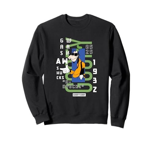 Sweatshirt Goofy Disney original pull col rond personnage vintage