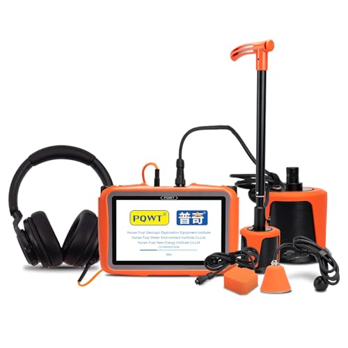 PQWT L7000 Underground Pipe Water Leak Detector Indoor and Outdoor Water Leak Detection with Frequency Analysis 1 to10000Hz