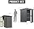 Domi 5'x3' Storage Shed,Metal Sheds&Outdoor Clearance with Double Lockable Door,Gable Roof Tool Small Shed for Garden,Backyard,Patio,Lawn