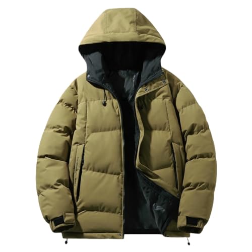 Veste matelassée contre le froid hivernal manteau homme épais pour rester au chaud