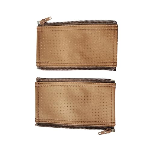 1 par de fundas para asas de cochecito con cremallera para modelo dedicado, piel sintética, lavable, ergonómico, protectores de agarre para carrito de bebé, equipo de protección