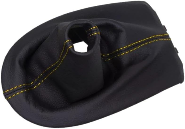 Compatible With Porsche Boxster 911 986 996 1997 1998 1999 2000 2001 2002 2003 2004 Genuine Leather Manual Shift Boot Cover (Made In USA) (Beige Stitch)