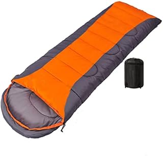 Sleeping Bag Single 3-4 Season Waterproof Lightweight Warm for Adults Kids Extra Compact Size Xl Rectangular Cold Weather Best Camping Envelope Stuff SackOrange