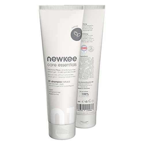 newkee champú natural (150ml), 100% vegano, sin microplásticos ni siliconas, sin perfumes ni fragancias por Manuel Neuer y Angelique Kerber