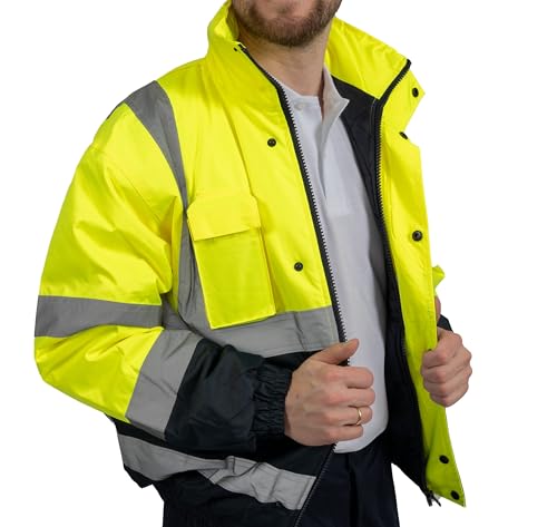 WORKIE Chaqueta térmica impermeable y resistente al viento para trabajos al aire libre – Servicio médico médico y servicio de invierno, Chaqueta térmica, XXL