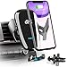 DM Car Phone Mount Air Vent Automatic Clamping Cell Phone Holder for Car Wireless Charger Built-in Battery Compatible with iPhone Xs Max/XR/XS/X/8 Plus, Samsung Galaxy S10/S10 Plus/S9/S8/S7/Note 9 10