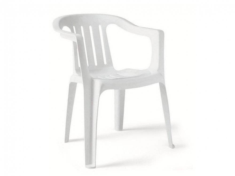 SAB031 Sedia Giada, Monoblocco, Bianco