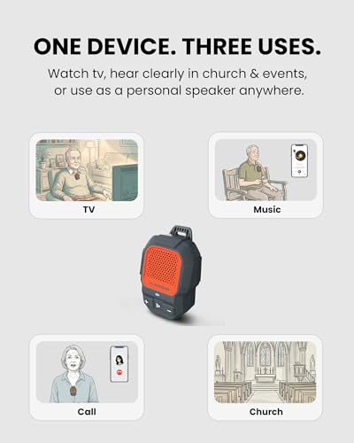 Image of Avantree - Wearable Mini Bluetooth 5.4 Speaker with Mic, Auracast & aptX Adaptive, IP67 Waterproof, 15H Playtime, Clip-On Speakerphone for Music & Calls, Indoor & Outdoor Use, Red (HomeBuddy)